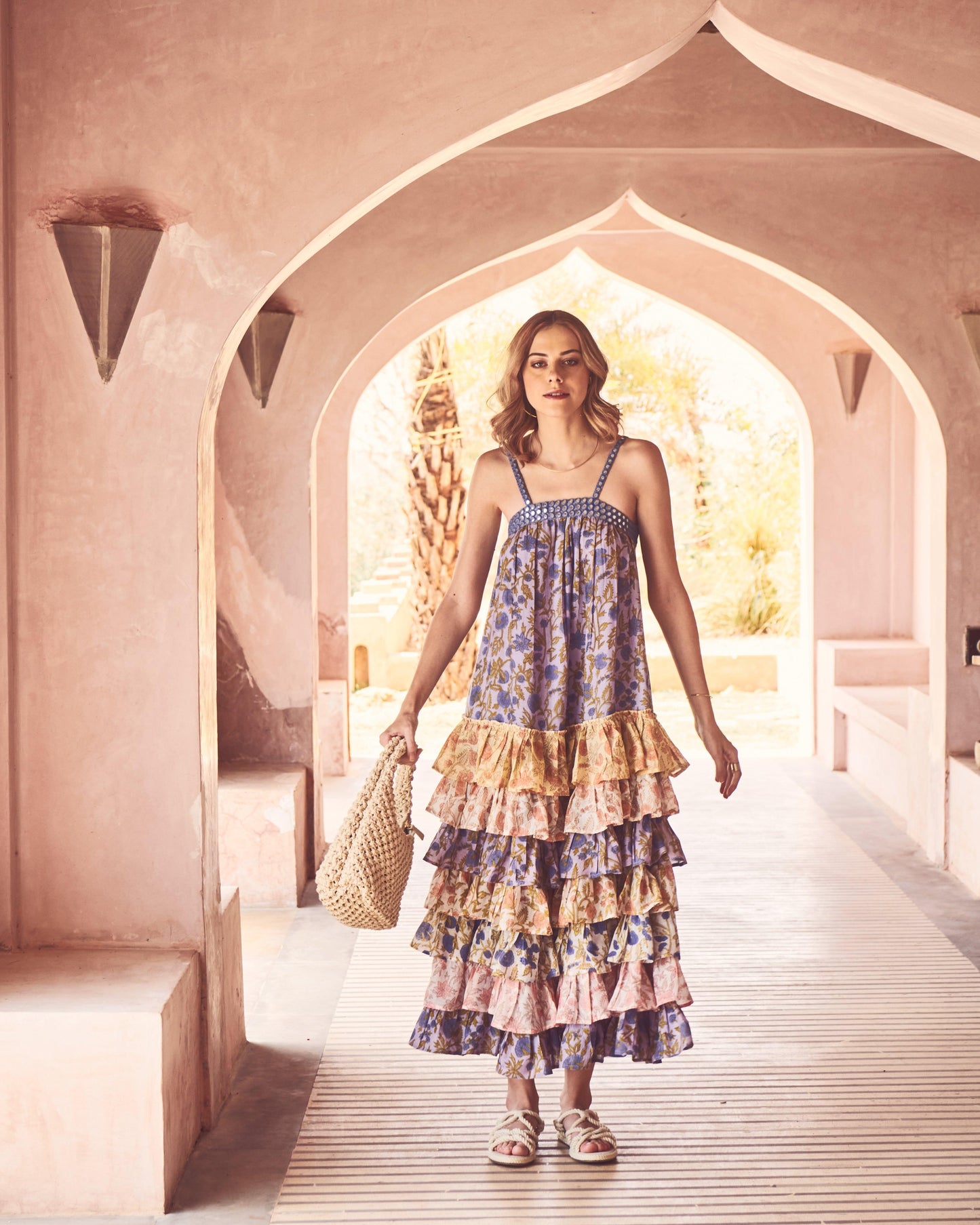 Marigold Airy Frill Dress - Anna in India