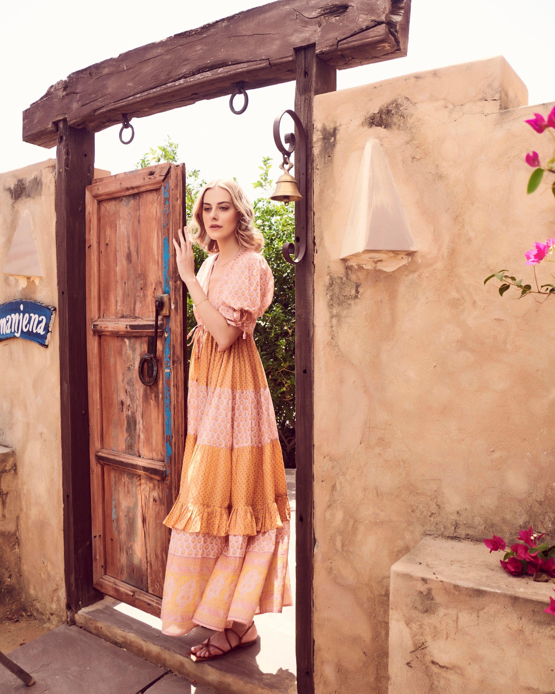 Tulip Tier Maxi Length Dress - Anna in India